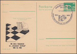 DDR P 79 100 Jahre Schachclub Im Schachdorf Ströbeck 1983, SSt HALBERSTADT 1983 - Other & Unclassified