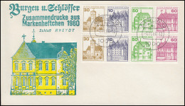 HBl. 20II Aus MH 12 BuS 1980, Alte Fluor. Mit PLF 534I/IX Auf Schmuck-FDC - Variétés Et Curiosités