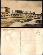 Ansichtskarte Wangerooge Strand Mit Hotels Fotokarte 1956 - Wangerooge