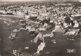 *** 64 ****   BIARRITZ  Le Rocher De La Vierge Vue Aérienne - Biarritz