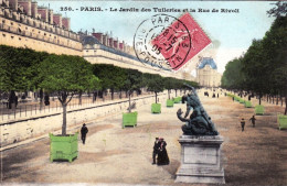 75 - PARIS 01  -  Le Jardin Des Tuileries Et La Rue De Rivoli - District 01