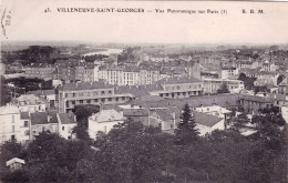 94 - Val De Marne -  VILLENEUVE SAINT GEORGES - Vue Panoramique Sur Paris - Villeneuve Saint Georges