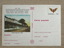 Cod 028/97 GARA GALAȚI 1910 - Postal Stationery