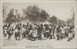 Cs393 Cartolina Ex Colonie Somalia Italiana Una Fantasia 1936 - Otros & Sin Clasificación