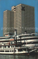 72167542 New_Orleans_Louisiana The New Oerleans Hilton Hotel Steamboats - Autres & Non Classés