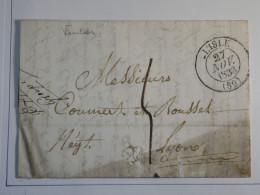 DO12  FRANCE   BELLE LETTRE  1833 L ISLE A LYON + AFF. INTERESSANT+++ - 1801-1848: Voorlopers XIX