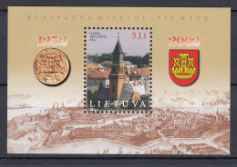 LITHUANIA 2002 Klaipeda Castle Coat Of Arms MNH(**) Mi Bl 26 #Lt1026 - Lituanie