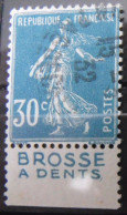 Timbre à Bande Publicitaire. Semeuse N° 192. 30 C. Pub Publicité Publicitaires Carnet. Gibbs - Andere & Zonder Classificatie