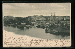 AK Hamburg, Lombardsbrücke Und Alsterdamm  - Mitte