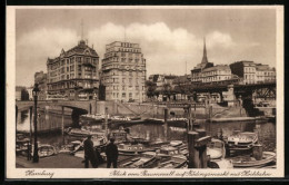 AK Hamburg, Blick Vom Baumwall Auf Rödingsmarkt Und Hochbahn  - Mitte