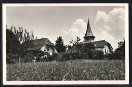 AK Aeschi, Kirche Und Pfarrhaus  - Andere & Zonder Classificatie