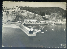 Cpsm Du 22 Erquy - Vue Aérienne - La Jetée Et Le Port D' Erquy     STEP156 - Erquy