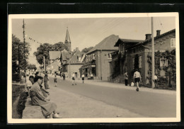 Foto-AK Schönwalde A. Bunsberg, Belebte Hauptstrasse Zu Pfingsten  - Other & Unclassified