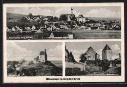 AK Bissingen, Hochstein, Schloss, Ortspanorama  - Other & Unclassified