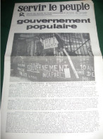 EVENEMENTS MAI 1968 : " SERVIR LE PEUPLE " N° SPECIAL 22  DU 21 MAI 1968 - Desde 1950