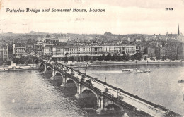 R331675 Waterloo Bridge And Somerset House. London. Valentines Series. 1908 - Sonstige & Ohne Zuordnung