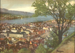 72153373 Bergen Norwegen Totalansicht Norwegen - Norwegen