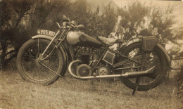 Moto Ancienne De Marque Modèle Type ? * Motos Motocyclette Transport * Photo Ancienne 16x9.5cm - Motorbikes
