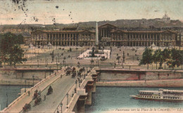 Paris Panorama Vers La Place De La Concorde - Plätze