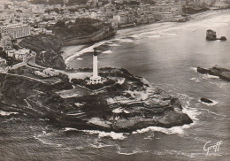 *** 64 ****   BIARRITZ  Vue Aérienne Le Phare Les Falaises  ---atelier Photographique Basque N° 863 Excellent état Neuve - Biarritz