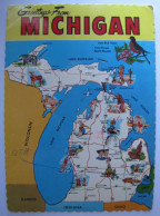 ETATS-UNIS - MINNESOTA - MICHIGAN - Map - Altri & Non Classificati