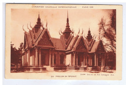 PARIS 1931 - Exposition Coloniale Internationale - Pavillon Du CAMBODGE - Braun & Cie - N° 213 - Tentoonstellingen