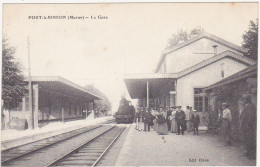 51 - PORT-à-BINSON (Marne) - La Gare - 1916 - Belle Animation, Locomotive à Vapeur - Sonstige & Ohne Zuordnung