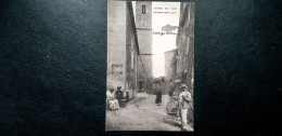 06 , Ligne Du Sud , Le Bar Sur Loup , Rue Du Village Et Ses Habitants Début 1900 - Other & Unclassified