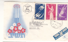 Israël - Lettre FDC De 1951 - Oblit Haifa - Exp Vers Zurich - - Brieven En Documenten