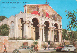 ISRAEL - Jerusalem - Basilique Et Jardin De Gethsemani - Animé - Vue Panoramique - Voitures - Carte Postale - Israel