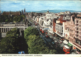 72138279 Edinburgh Princes Street From The Scott Monument Edinburgh - Autres & Non Classés