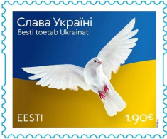 Estonia Estland 2022 Russian Invasion Of Ukraine Glory To Ukraine! Stamp MNH - Estonia