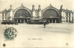 10952 CPA Tours- La Gare - Bahnhöfe Ohne Züge