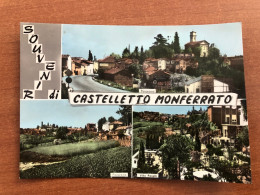 SOUVENIR DI CASTELLETTO MONFERRATO ( ALESSANDRIA ) 1970 - Alessandria