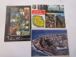 L'ILE DE LA REUNION - Lot De 3 Cartes - Autres & Non Classés