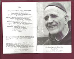 100524 - Dépliant Biographie RELIGIEUX Père Marie Eugène De L'Enfant Jésus GRIALOU Aveyron - Religión & Esoterismo