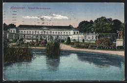 AK Hannover, Uferpartie Am Schloss Herrenhausen  - Hannover