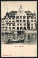 AK Zürich, Ruderbootpartie Am Stadthaus  - Other & Unclassified