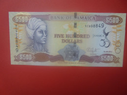 JAMAIQUE 500$ 2012 Peu Circuler Presque Neuf (B.33) - Giamaica