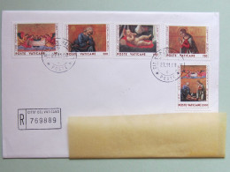 VATICANO, Racc. 27-11-1990 FDC Serie Natale 1990, + Altri (2 Cart.ill. Affranc. Anno Int. Fanciullo,BenedettoXVI°) - Storia Postale