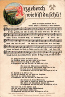 H2216 - Litho Anton Günther Liedkarte - Arzgeberch Wie Bist Du Schü .... Erzgebirgisches Volkslied - Musique