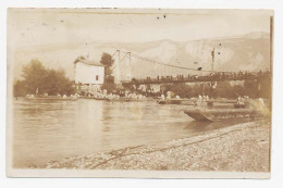 CPA 9 X 14 Isère  LANCEY Carte Photo De Manœuvre De Construction D'un Pont En Dessous Du Pont De La Bâtie + Image* - Andere & Zonder Classificatie