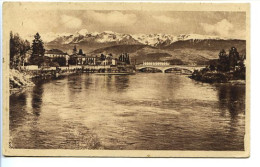 CPSM 9 X 14 Isère GRENOBLE L'Isère Et La Chaîne De Belledonne - Grenoble