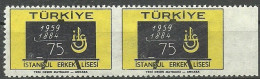 Turkey; 1959 75th Anniv. Of Istanbul College ERROR "Partially Imperf." - Ungebraucht