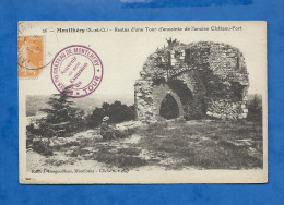 CPA - 91 - Montlhéry - Reste D'une Tour D'enceinte De L'ancien Château-Fort - Animée - Circulée En 1921 - Montlhery