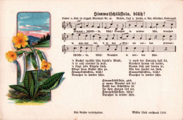 H2220 - Litho Anton Günther Liedkarte - Himmelschlüssela Blüh .... Erzgebirgisches Volkslied - Música