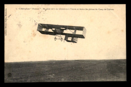 AVIATION - L'AEROPLANE FARMAN AU DESSUS DES PLAINES DU CAMP DE CHALONS - ....-1914: Precursors