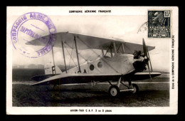 AVIATION - AVION TAXI C.A.F. 2 OU 3 PLACES - COMPAGNIE AERIENNE FRANCAISE - 1919-1938: Between Wars