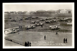 AVIATION - AVIONS DE TOURISME PRENANT PART AU TOUR DE FRANCE - LYON - PORT AERIEN DE BRON - 1919-1938: Interbellum