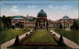 CPA Bad Homburg Vor Der Höhe Hessen, Kaiser Wilhelmsbad, Denkmal Kaiser Wilhelm I - Other & Unclassified